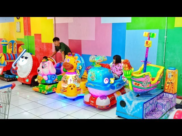 Odong odong mall WARNA-WARNI | Serunya Bermain DI ARENA PERMAINAN mall SKY GAMES