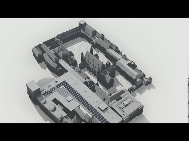 Binnenhof en Tweede Kamer 3D