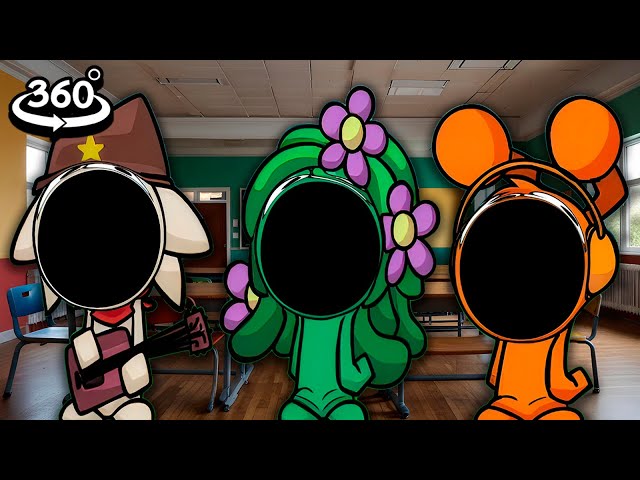 Pop Incredibox Sprunksters (Sprunki) in Your School 360° VR