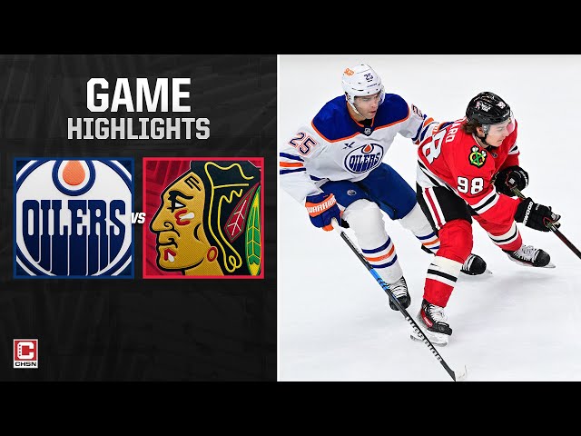 Chicago Blackhawks vs. Edmonton Oilers - Game Highlights | CHSN Chicago Blackhawks