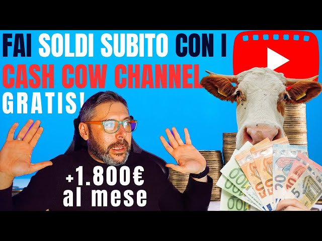 +1.800€ AL MESE GRATIS con i CASH COW CHANNEL: Crea Video Gratis con Immagini e Voice Over