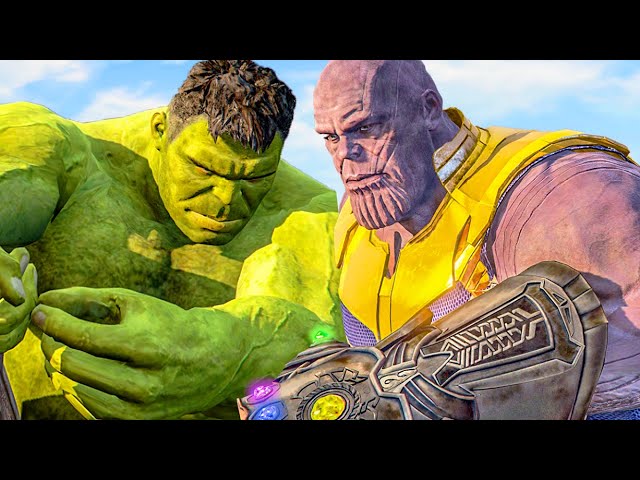 HULK vs THANOS | Spider Man, Iron Man, Thor, Superman, Wolverine - What If Battle Superheroes