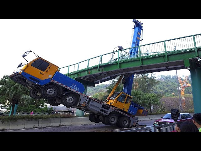 25 World's Dangerous Biggest Truck & Crane Operation Fails | Heavy Equipment Collapse Compilation