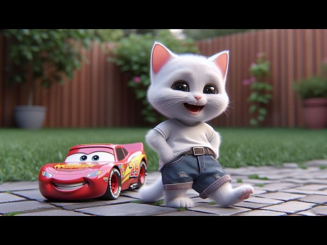 Cat 😿took Dad Car Keys🔑   Kitten has Gone #cat #catlover #aianimation #cutecat #aiimages #aicat