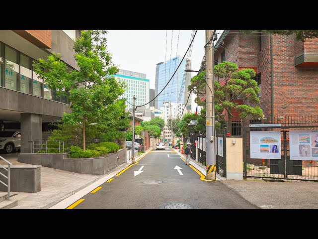 [4K HDR] Summer walk from Seodaemun Prison to Sajik-dong neighborhood in Seoul, Korea Tour