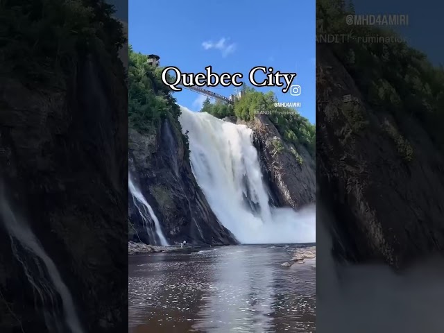 Quebec City should be the your next vacation spot #montreal #montmorencyfalls #quebeccite #travel