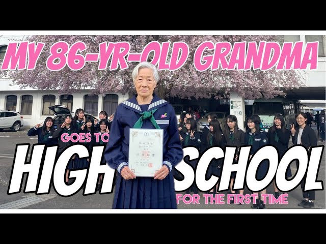 My 86-Year-Old Grandma went to High School for the First Time AND GRADUATED !!!