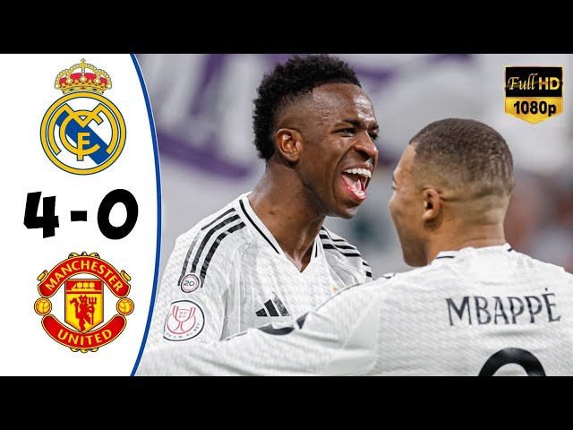 Real Madrid vs Manchester United 4-0 • Champions League Highlights & All Goal 2025 • Bola Tadi Malam