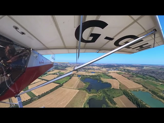 Skyranger Microlight - Leaving Old Warden - August 2024