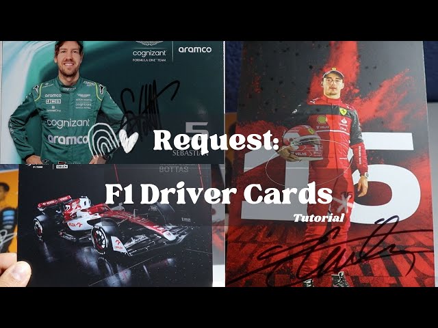 How to Request F1 Driver Cards