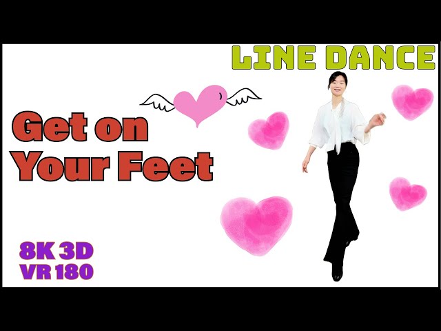 VR - ‘Get on Your Feet’, Line Dance demo  #dance #vr #vr180 #8K #linedance