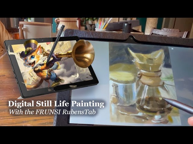 Painting Digital Still-Life's with the FRUNSI RubenTab 10" Beginner's Drawing Tablet