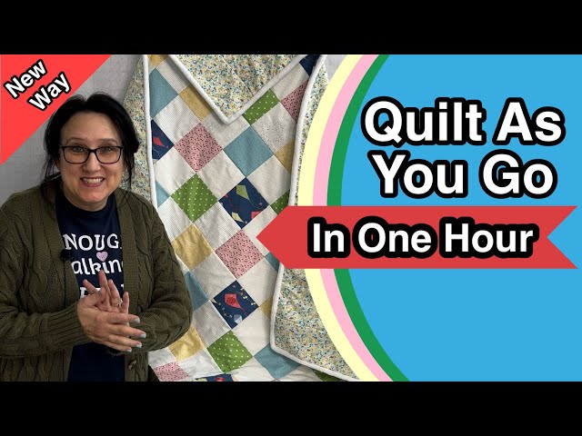 🔥 1 Hour Quilt As You Go QUILT ❣️