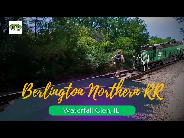 Waterfall Glen - Berlington Northern RR (Hike 360° Video, VR)