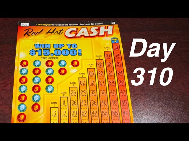 Red Hot Cash - Day 310 of Scratching Lottery Tickets - Kansas Lottery