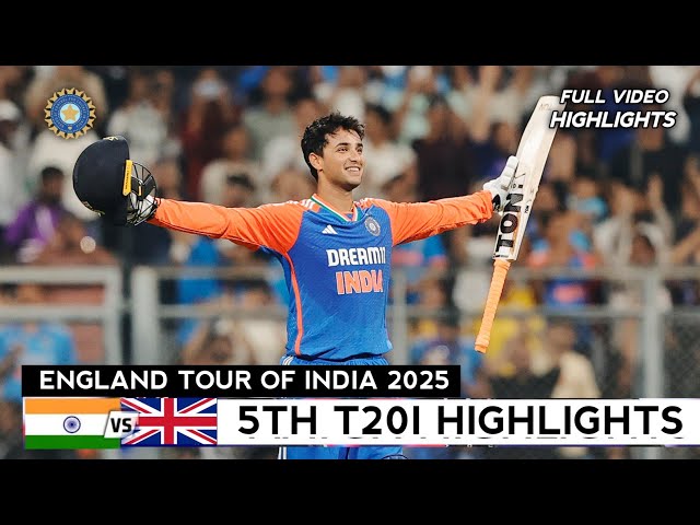 India vs England 5th T20 Highlights 2025 | IND vs ENG 5th T20 2025 Full Match Highlights