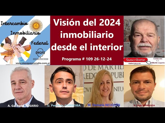 Visión Inmobiliaria del 2024 desde el Interior: Rosario, Córdoba, Neuquén y Mendoza #109 26-12-24