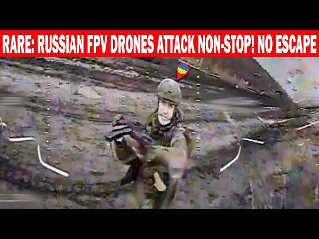 Rare: Russian Fpv Drones Attack Non Stop! No Escape