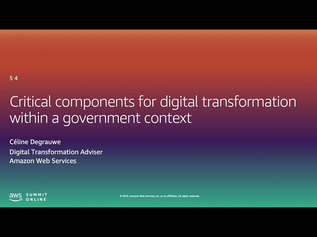 I'm in Public Sector- Critical Components for Transformation Within a Government Context (Level 100)