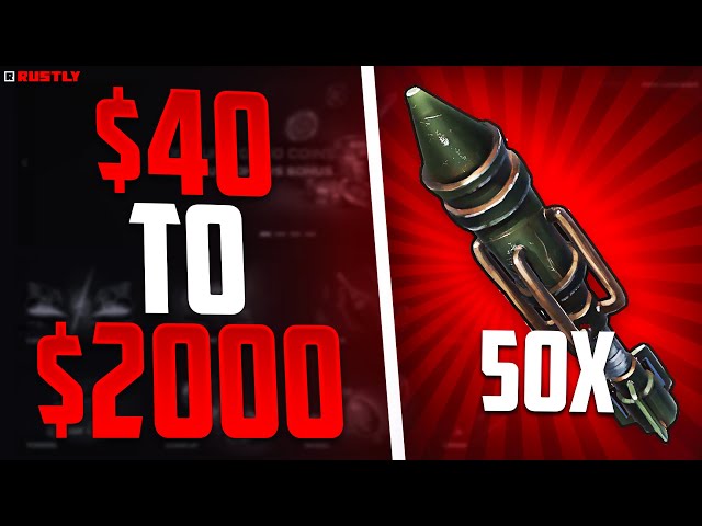 Insane 0.06% Ticket Hit 2000$ For The Comeback ! Rust Gambling