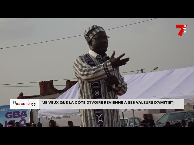 Charles Blé Goudé : "Je veux que la Côte d'Ivoire revienne à ses valeurs d'amitié"