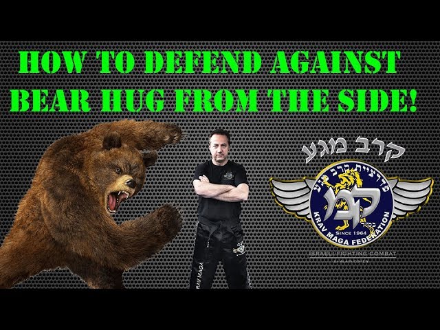 Krav Maga - How to defend against bear hug from the side!