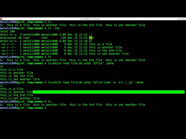 Removing Spaces from File Names with SED Linux Shell Script Tutorial