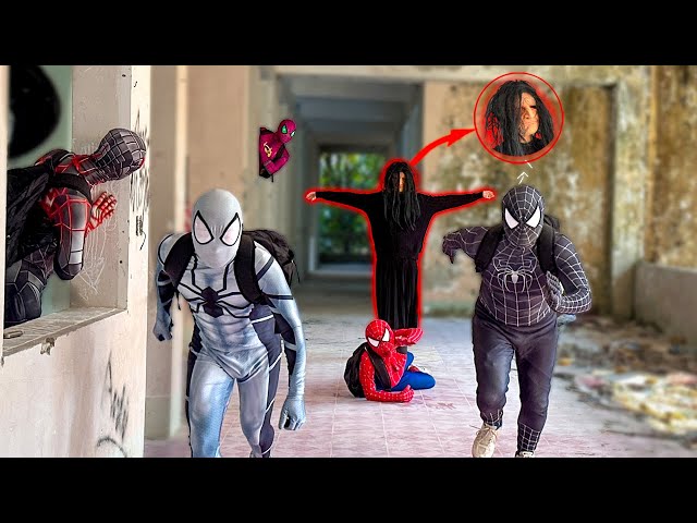 Pro 8 SPIDER-MAN vs SERBIAN LADY || Hide and Seek in an Abandoned Building !! (Horrifying POV)