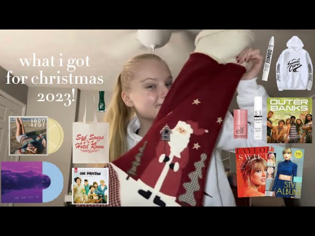 what i got for christmas 2023!🤍🎄| taylor swift, joshua bassett, one direction, tate mcrae + more!!