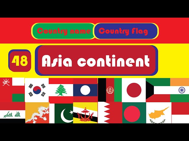 ASIAN COUNTRIES - Learn Asia Map and the Countries of Asia Continent