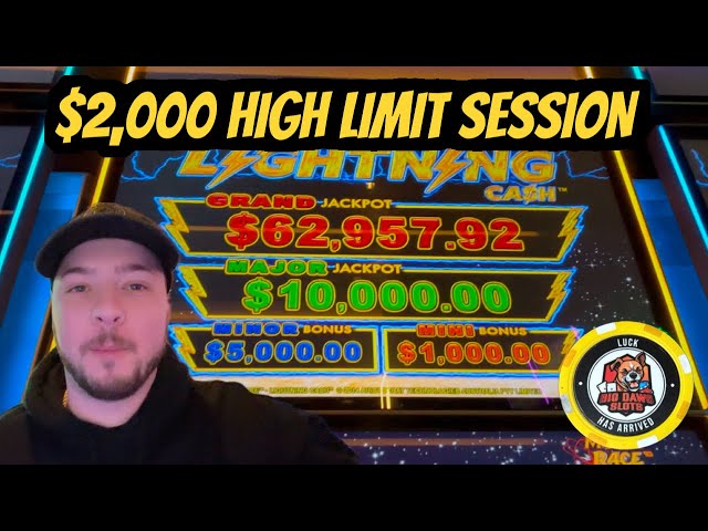 Gambling $2,000 On High Limit Slots & Making THOUSANDS Of Dollars In Profit