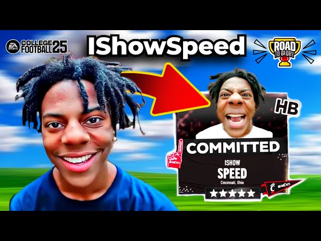 I Put IShowSpeed in College Football 25! (Road to Glory)