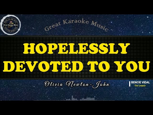 Hopelessly Devoted To You (KARAOKE) Olivia Newton-John