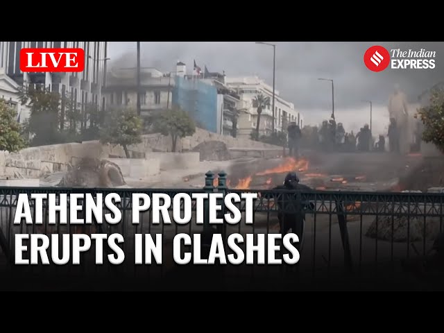 LIVE: Protest Turns Violent: Petrol Bombs Thrown at Athens Train Crash Protest