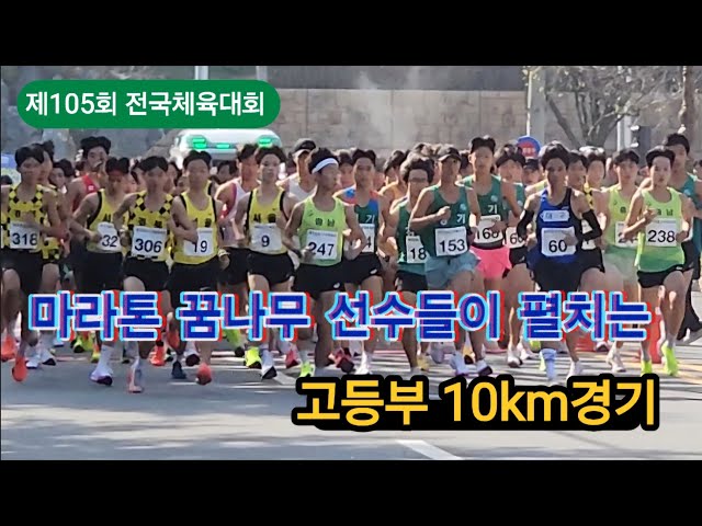 제105회 전국체전 고등부 10km #sports #athletics #marathon #육상 #달리기 #중장거리 #전국체전 #고정현 #박진현 #박우진#박혜민 #홍지승 #김미정