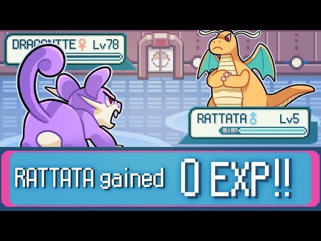 Can you beat Pokemon FireRed WITHOUT EXP?!!