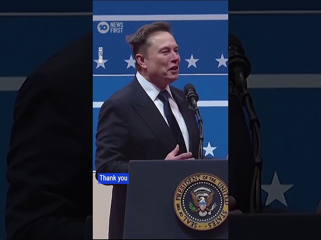 Elon Musk's Bizarre Inauguration Gesture | 10 News First