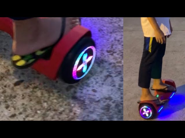 Ride on The Rebel Hoverboard Hover-1 Electric Scooter | How To Play Hoverboard Fun Summer Time