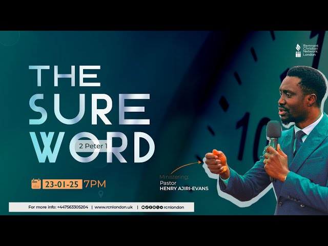 THE SURE WORD || THURSDAY SERVICE || 23.01.25