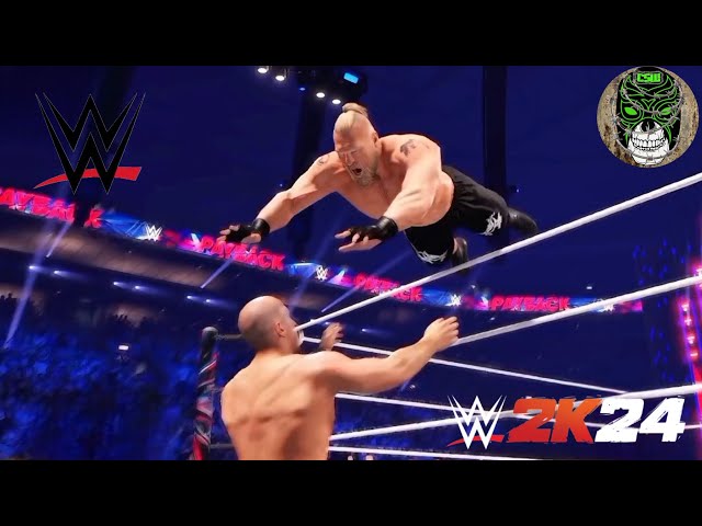 Cesaro vs Brock Lesnar WWE CHAMPIONSHIP WWE2K24