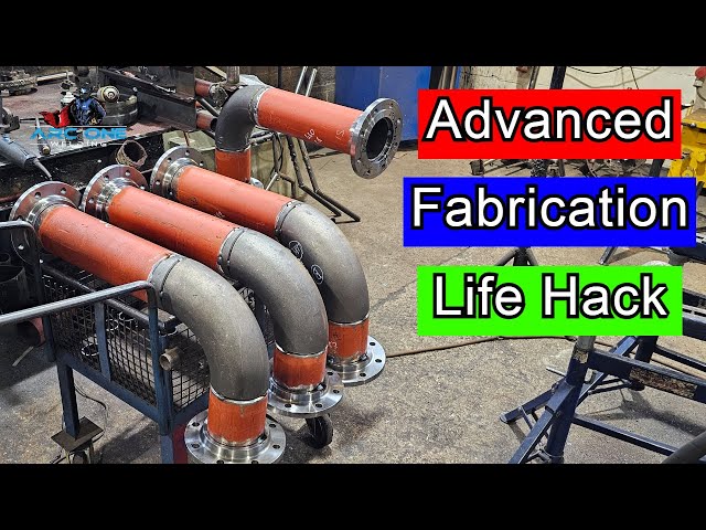 How To Guide, Cutting Down 5" 45 degree fitting *Fabrication* tips* MAG/MIG Welding