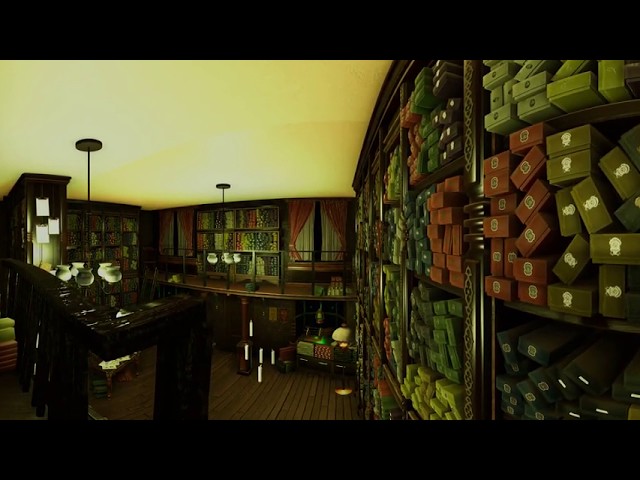 3D project - Ollivanders Wand Shop ( Harry Potter ) - 360 Tour