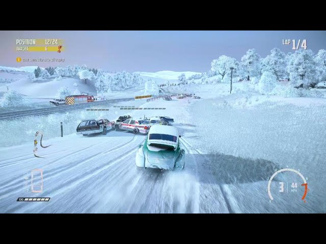 Wreckfest Snow Derby Racing No rules anything GOES HAHA!!