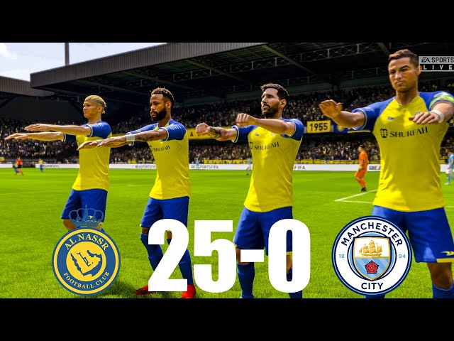 FIFA 23 | MESSI, RONALDO, NEYMAR, MBAPPE, ALL STARS - UCL 23/24 | ALL NASSR 25-0 MAN CITY