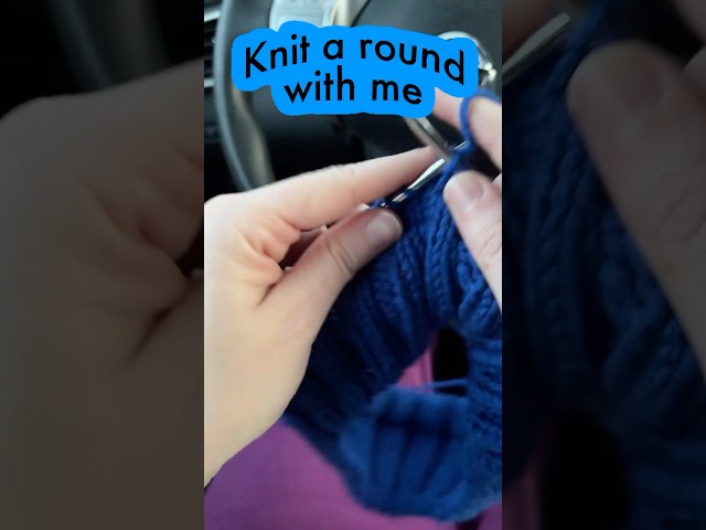 Knit a round with me POV