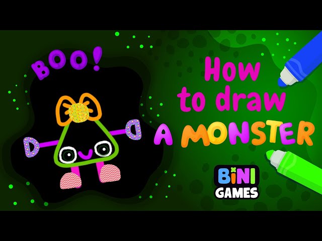 Halloween | How to draw a monster