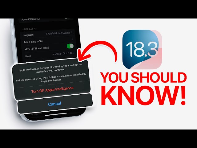 iOS 18.3 - What You NEED To Know Before You Update!