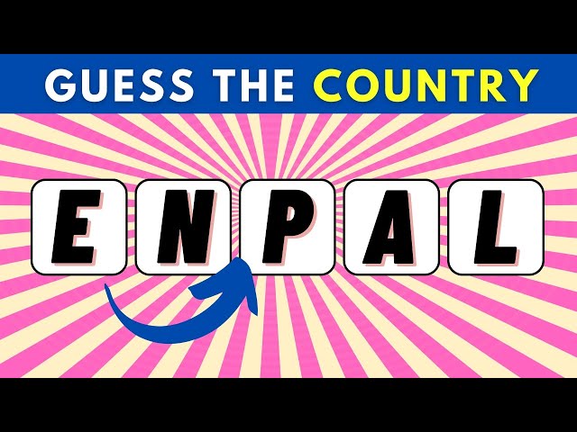 🌍 Guess the Asian Countries By Their Scrambled Names - Medium Level | Yo-Yo Kids 🌏