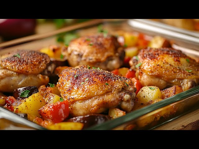 This is the most delicious chicken thighs recipe ever! Simple and quick!