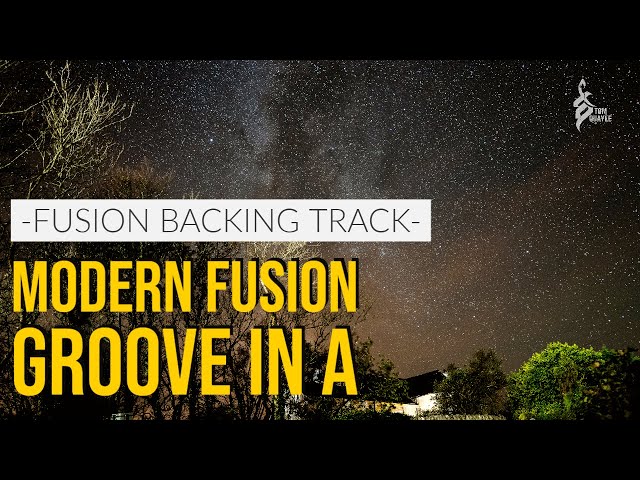 FUSION BACKING TRACK | Modern Fusion Groove in A | TOM QUAYLE